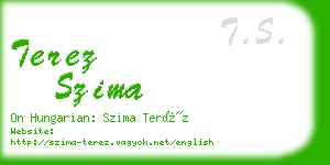 terez szima business card